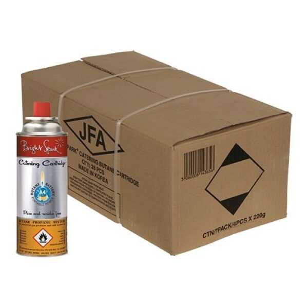 Bonbonne de gaz recharge butane 220g carton