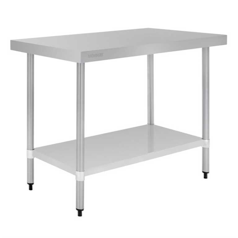 Table de travail inox 60x120xh90cm sans dosseret V