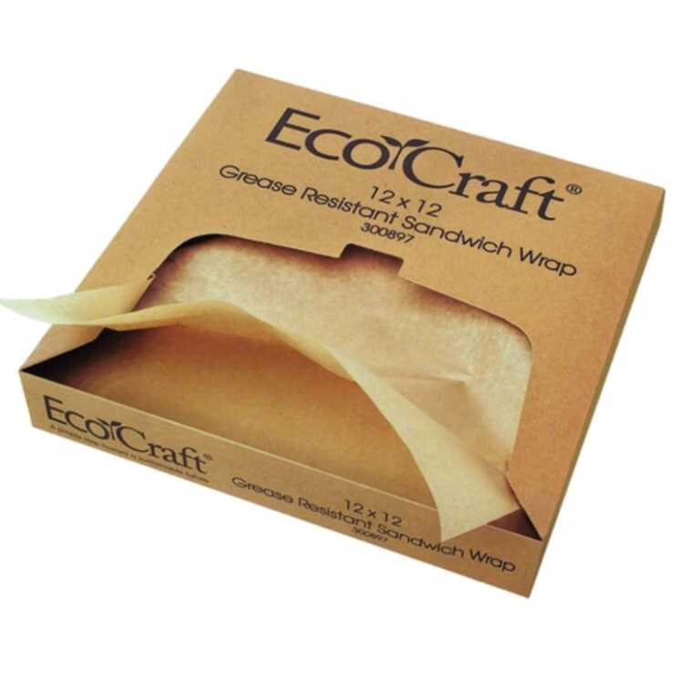 Papier ingraissable 30x30cm brun EcoCraft