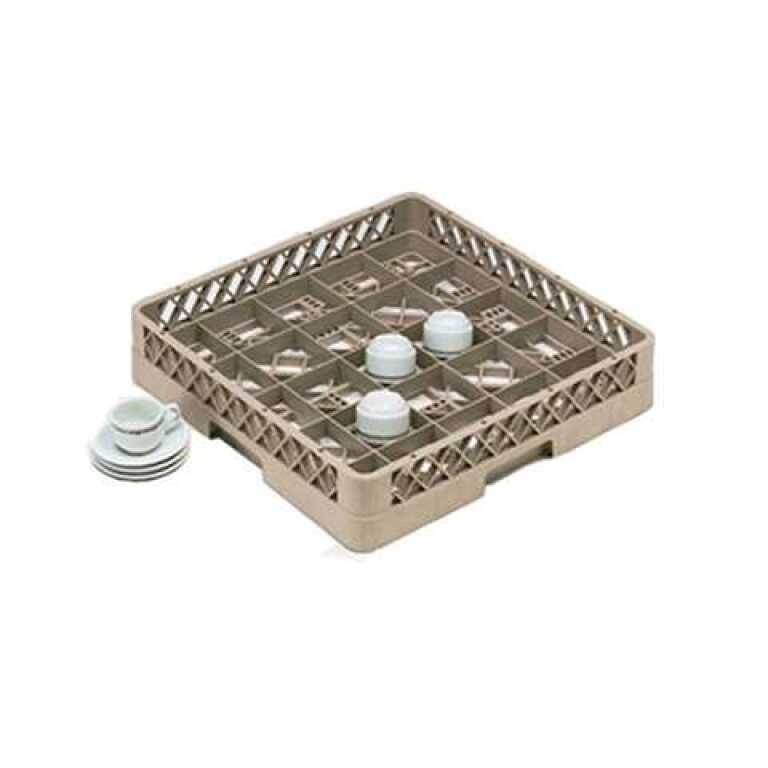 Casier de lavage 25 tasses 50x50xh10cm TRAEX