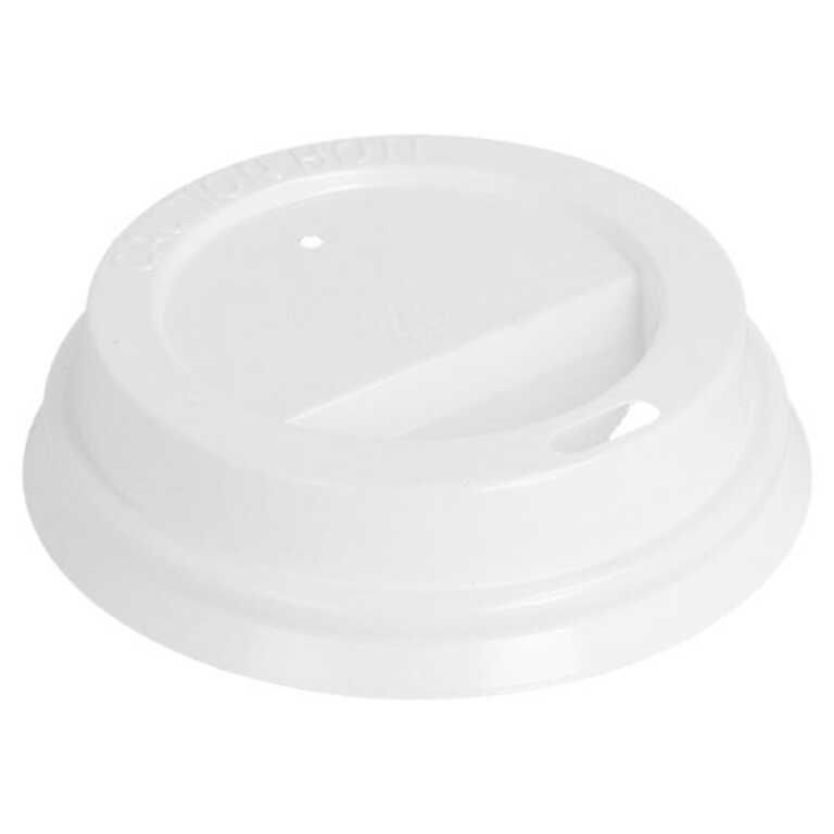 Couvercle PS Ø7,2cm pour gobelet 180ml blanc