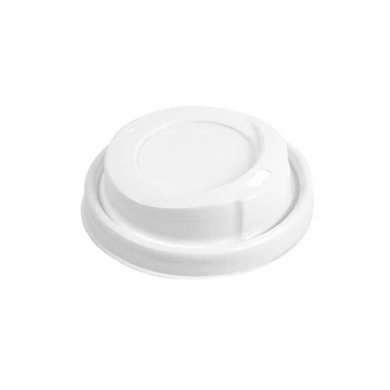 Couvercle PS Ø8cm pour gobelet 240ml blanc