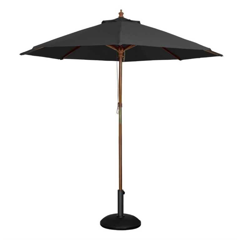 Parasol noir 3m Bolero