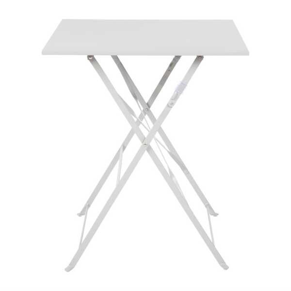 Table acier pliable 60x60cm grise Bolero