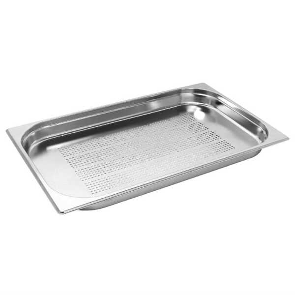 Bac gastro inox GN1/1 h4cm 5,8L perforé Vogue