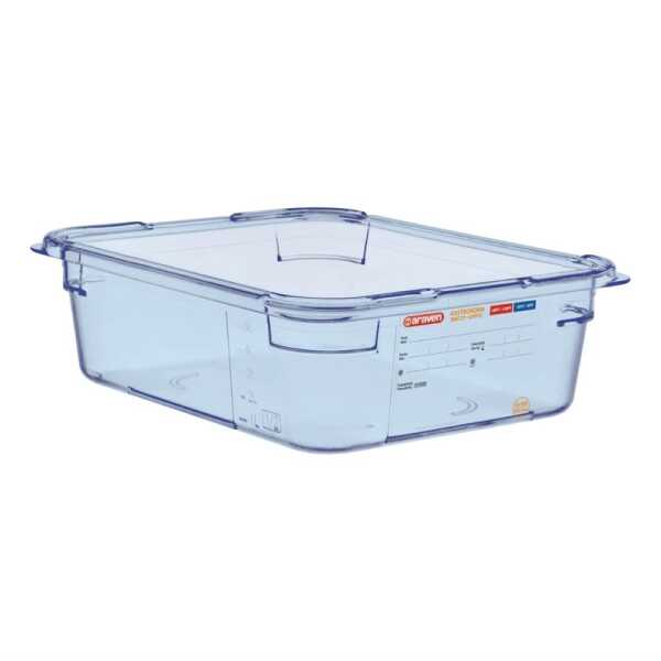 Boite alimentaire ABS GN1/2 h10cm bleue Araven