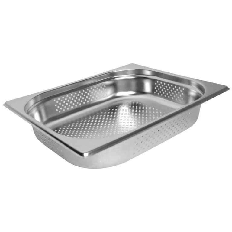 Bac gastro inox GN1/2 h15cm 9L perforé Vogue