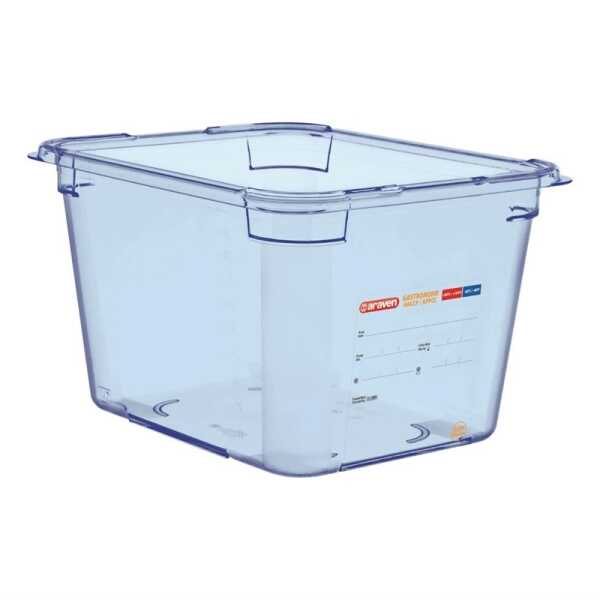 Boite alimentaire ABS GN1/2 h20cm bleue Araven