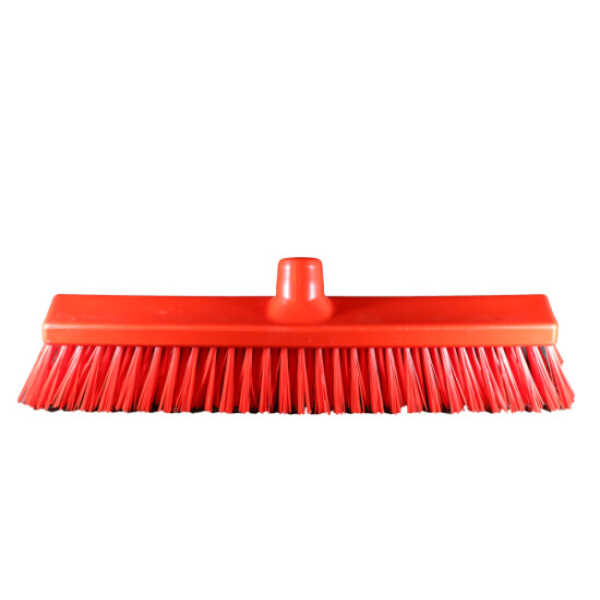 Brosse poils durs 40cm rouge