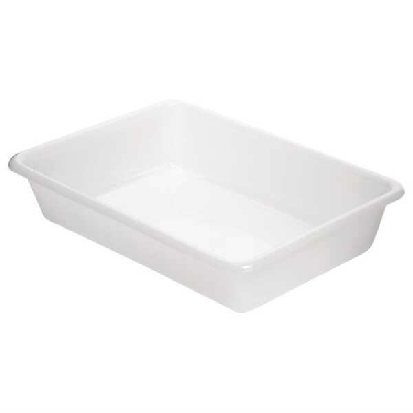 Bac alimentaire PEBD 48,5x33,5xh8cm blanc Araven