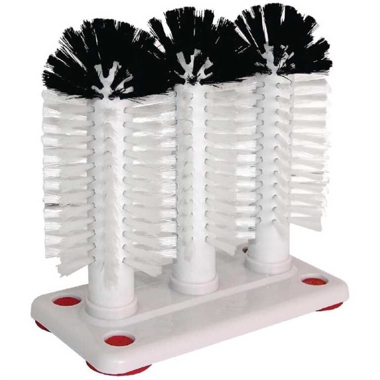 Brosse à verres 15x10xh16cm Jantex